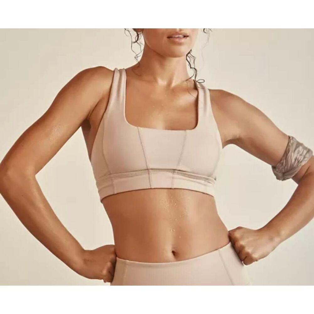 Free People Beige Sports Bra